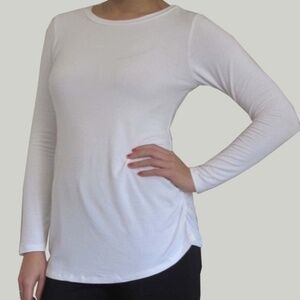 Organic cotton long sleeve maternity shirt